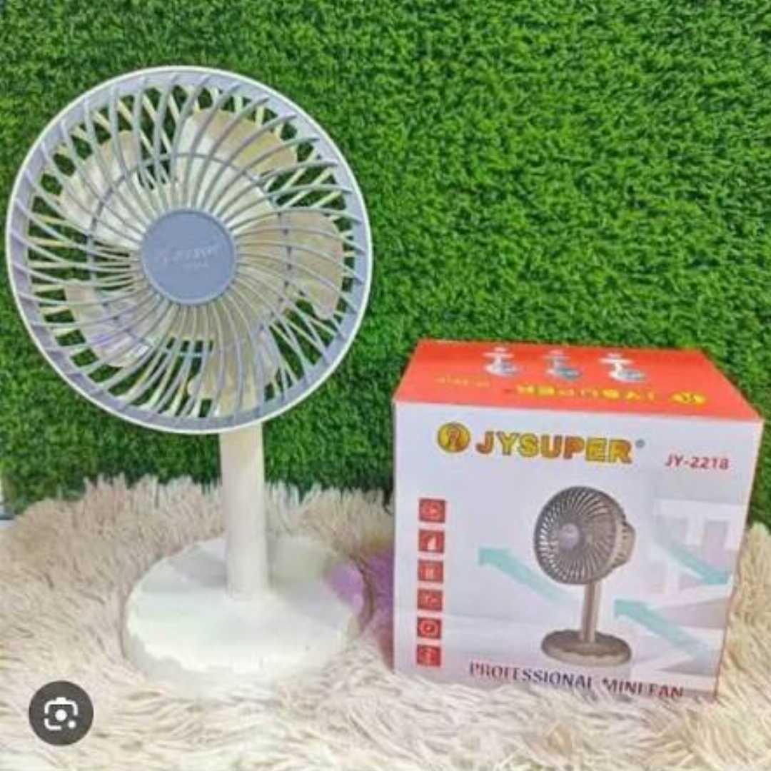 JYSUPER,Rechargeable,Multicolor,Portable,Mini,Table,Fan,(JY-2218),4000mAh,Battery,|,3,Speed,|,Powerful,Airflow